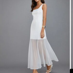 Commense Sheer Overlay dress